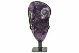 Beautiful, Amethyst Geode With Metal Stand - Uruguay #122034-1